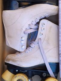 Pattini a rotelle bianchi Area Quad, 33