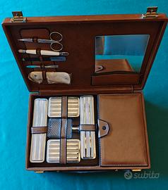 Valigetta 24 ore beauty case - pelle testa di moro