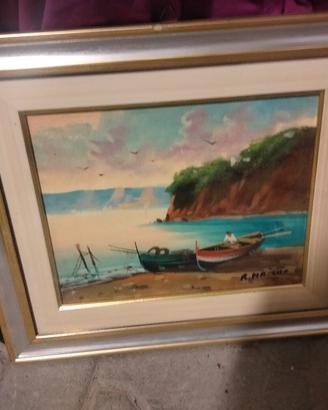 vari quadri di Guido Borrelli, e altri 