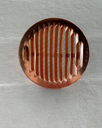 griglia da esterno rotonda in rame 15 cm.