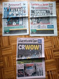 Giornali sportivi Cristiano Ronaldo Juventus 