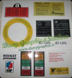 Adesivi clio williams e clio 1.8 16 V