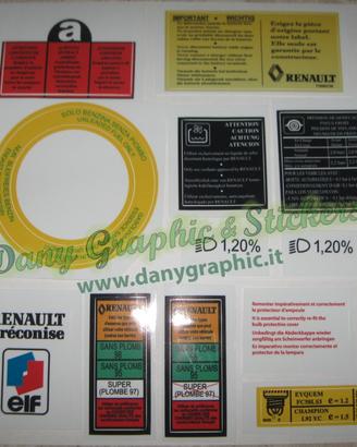 Adesivi clio williams e clio 1.8 16 V