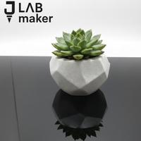 Vaso in PLA effetto pietra o marmo design moderno