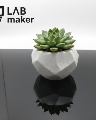 Vaso in PLA effetto pietra o marmo design moderno