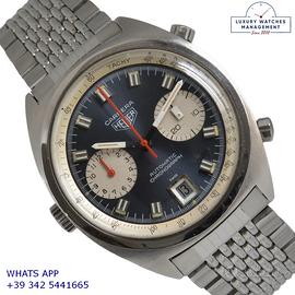 HEUER Carrera 1153 chronograph Soleil blue 1971