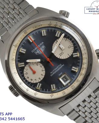 HEUER Carrera 1153 chronograph Soleil blue 1971