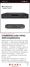 Amplificatore HiFi Cambridge topaz am10