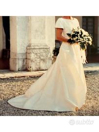 Abito da sposa in shantung di seta