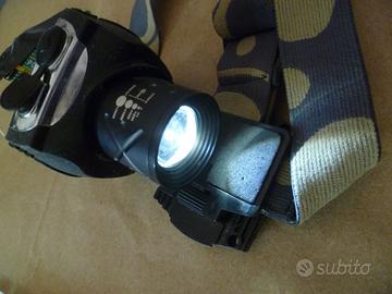 Torcia frontale funzionante ma batteria da sostitu