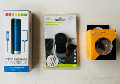 Supporti telefono + Power bank