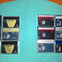 Cassette miniDV Hi-8 D8 usate Sony Panasonic TDK