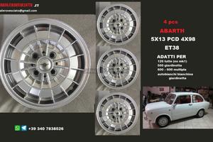 Cerchi abarth 5X 13 4x98 et38 fiat campagnolo