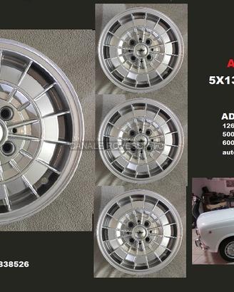 Cerchi abarth 5X 13 4x98 et38 fiat campagnolo