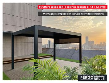Pergola STYLISH PRO+ 3x3m Manuale Autoportante