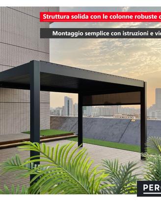 Pergola STYLISH PRO+ 3x3m Manuale Autoportante