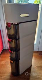 Mobiletto bagno plastica con ruote 