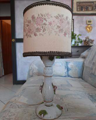 lampada da tavolo vintage capodimonte funzionante 