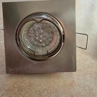 Coppia di faretti orientabili luci led