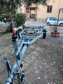 Rimorchio a Portabarca 1300kg tecnitrail
