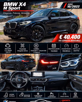 Bmw X4 20d XDrive 190Cv 48V Msport-10/2022