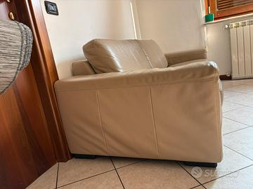 Divano in pelle 4 fiori