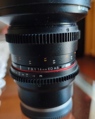 Samyang 14mm T3.1 Cine ED AS IF UMC

Attacco Sony 