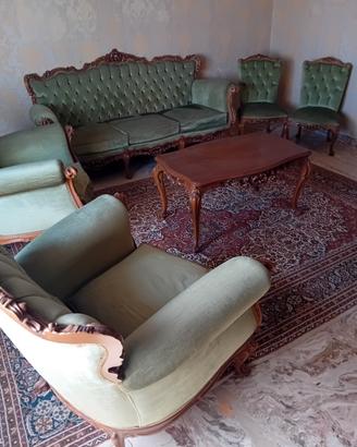 salotto, antico/vintage in stile barocco.