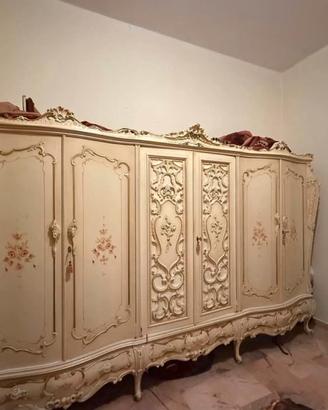 Camera da letto completa in stile Barocco Venezian
