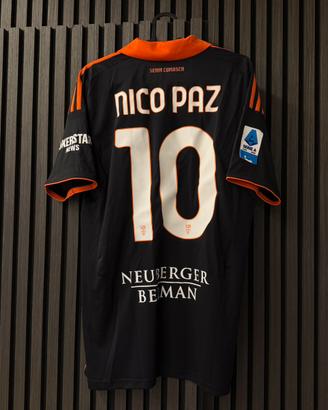 Maglia Como Nico Paz Preparata Match Issued Worn