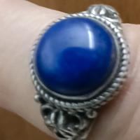 Anello argento con lapislazuli