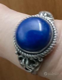 Anello argento con lapislazuli