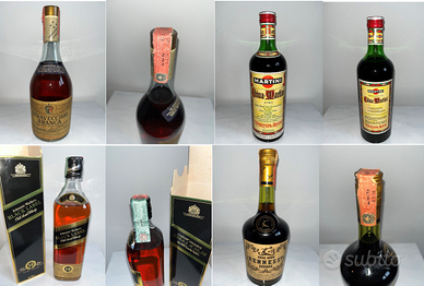 Bottiglie da collezione anni 70 e 80