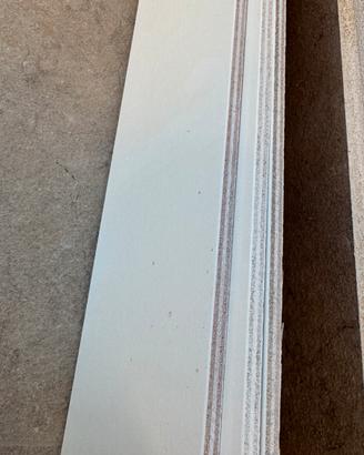 14 Mensole/Ripiani/Pannelli Legno Bianco 20x155x1