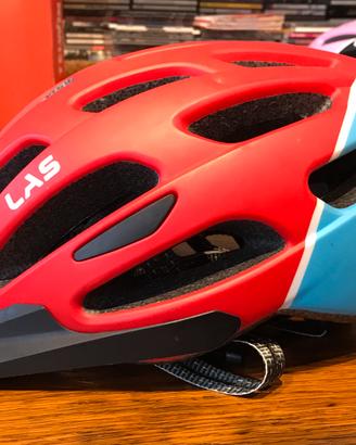 Casco las bambino rosso-blu