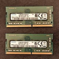 RAM Samsung SO-DIMM DDR4 da 8 GB - DUE MODULI