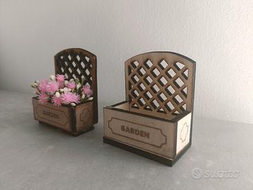 Fioriera villaggio di Natale 