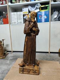 statuetta Padre Pio in legno di Ulivo