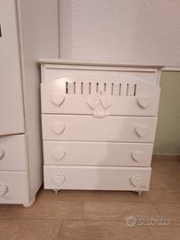 Elegante Cassettiera-Bagnetto bambini (marca Nanan