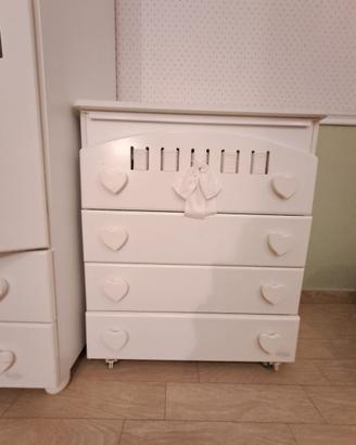 Elegante Cassettiera-Bagnetto bambini (marca Nanan