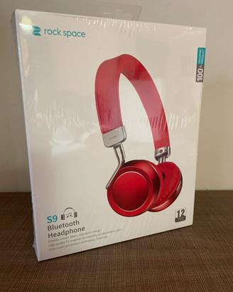 Rock Space - S9 Cuffie Bluetooth rosso