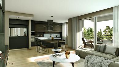 Appartamento 3 camere all'ultimo piano con terrazo