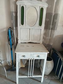 madia legno con specchio e 2 cassettini