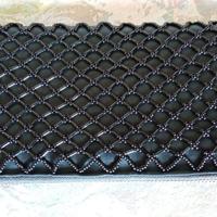 Borsello Pochette anni'60 raso nero e coralli
