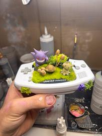 Pokeball diorama gameboy - terrari fatto a mano