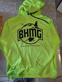 Felpa BHMG unisex giallo fluo – taglia L 