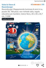 Puzzle 3D Mappamondo Ravensburger 