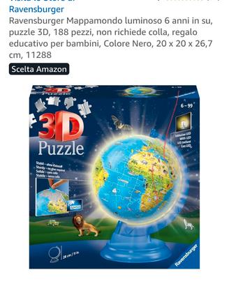 Puzzle 3D Mappamondo Ravensburger 