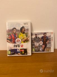 Custodie FIFA 12 Wii e FIFA 13 3DS con Manuali
