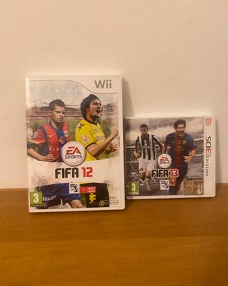 Custodie FIFA 12 Wii e FIFA 13 3DS con Manuali